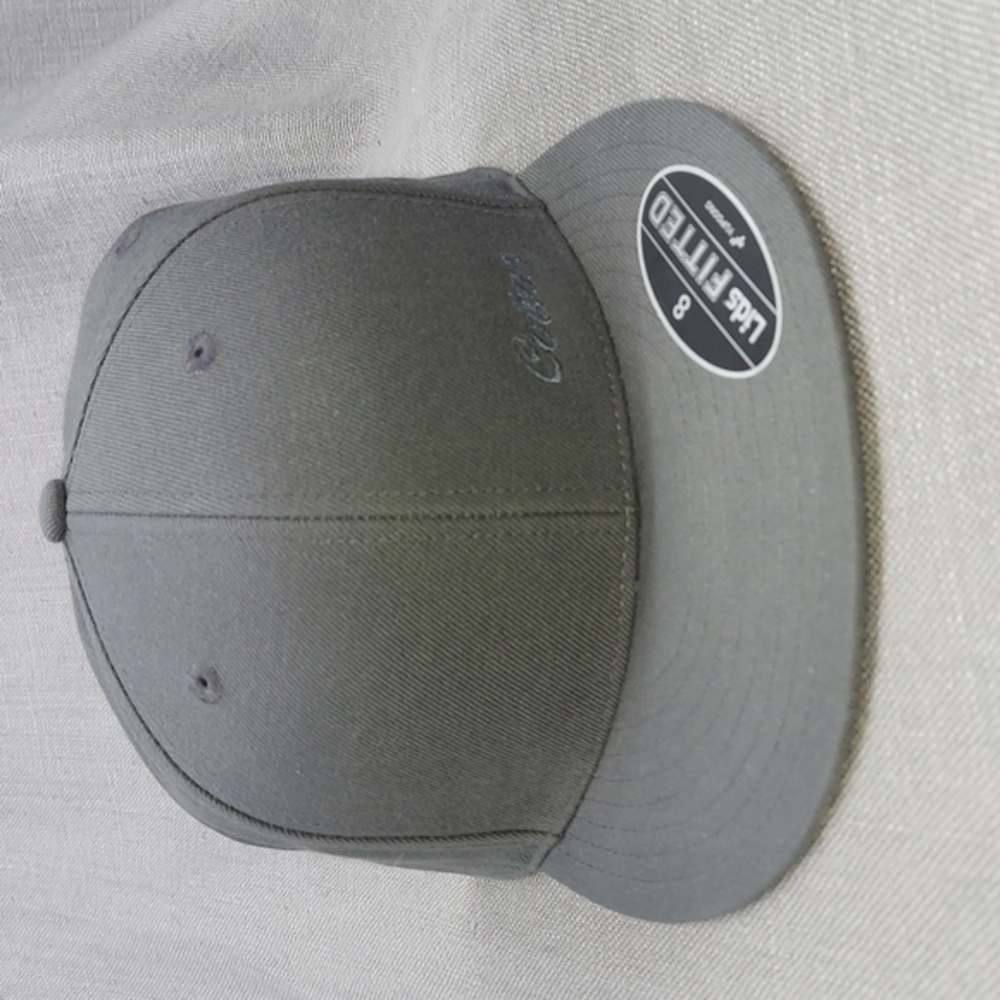 NWT Lids Snap Back Fitted Cap w/Cotton Embroidered Gray Size 8